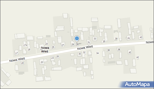 Nowa Wieś, Nowa Wieś, 29, mapa Nowa Wieś