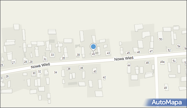 Nowa Wieś, Nowa Wieś, 41, mapa Nowa Wieś