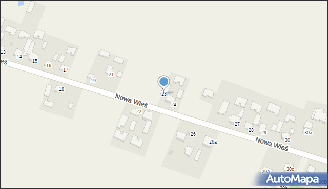Nowa Wieś, Nowa Wieś, 23, mapa Nowa Wieś