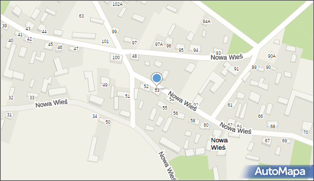 Nowa Wieś, Nowa Wieś, 53, mapa Nowa Wieś
