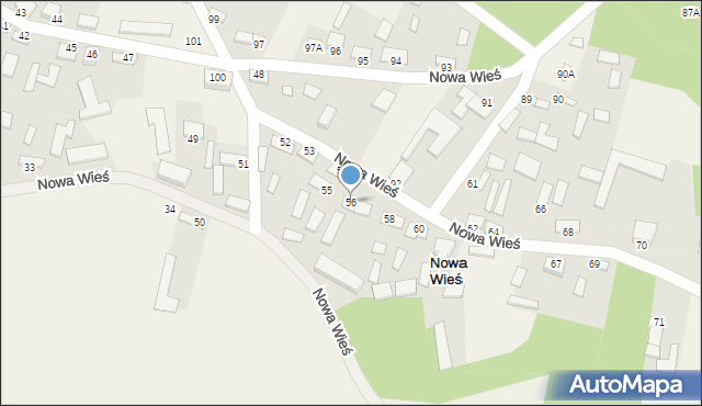 Nowa Wieś, Nowa Wieś, 56, mapa Nowa Wieś