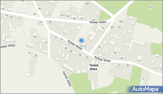 Nowa Wieś, Nowa Wieś, 92, mapa Nowa Wieś