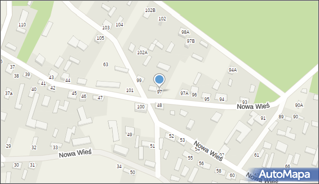 Nowa Wieś, Nowa Wieś, 97, mapa Nowa Wieś