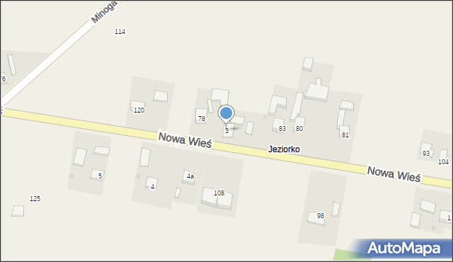 Nowa Wieś, Nowa Wieś, 3, mapa Nowa Wieś