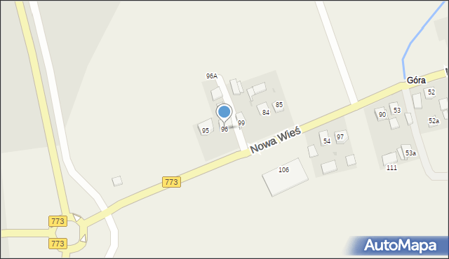 Nowa Wieś, Nowa Wieś, 96, mapa Nowa Wieś