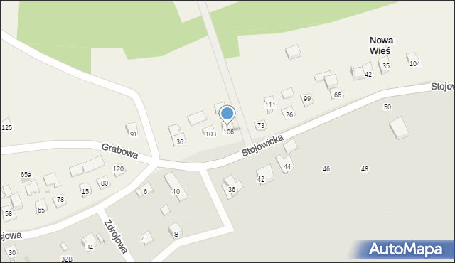 Nowa Wieś, Nowa Wieś, 106, mapa Nowa Wieś