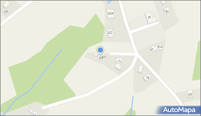 Nowa Wieś, Nowa Wieś, 115, mapa Nowa Wieś