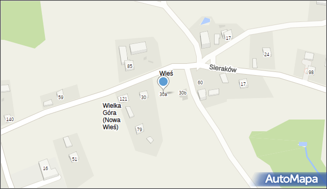 Nowa Wieś, Nowa Wieś, 30a, mapa Nowa Wieś