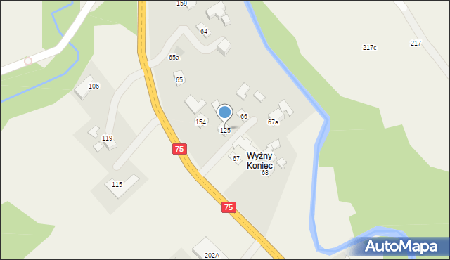 Nowa Wieś, Nowa Wieś, 125, mapa Nowa Wieś