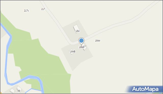 Nowa Wieś, Nowa Wieś, 184A, mapa Nowa Wieś