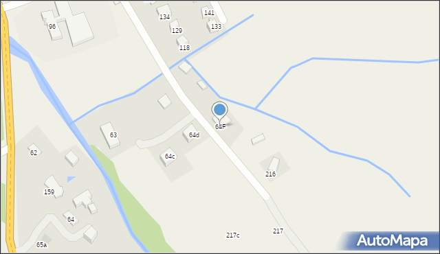 Nowa Wieś, Nowa Wieś, 64F, mapa Nowa Wieś