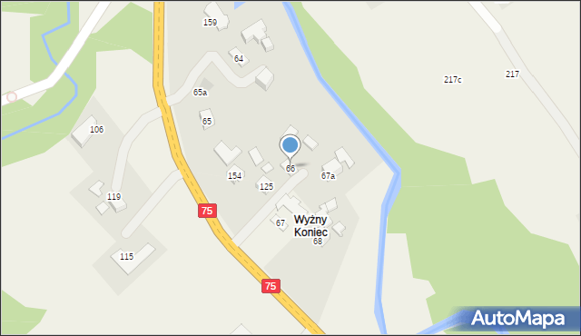 Nowa Wieś, Nowa Wieś, 66, mapa Nowa Wieś