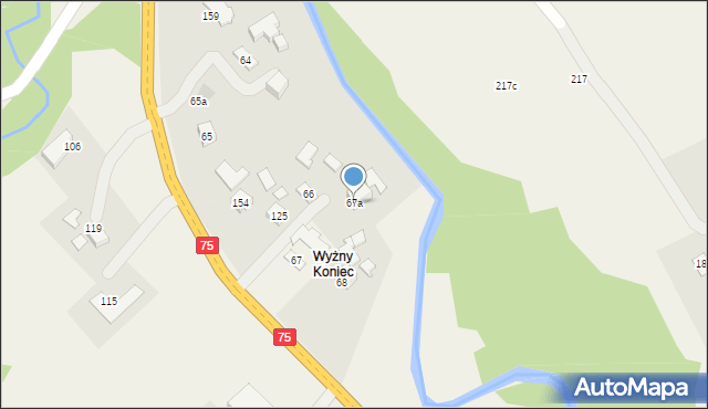 Nowa Wieś, Nowa Wieś, 67a, mapa Nowa Wieś