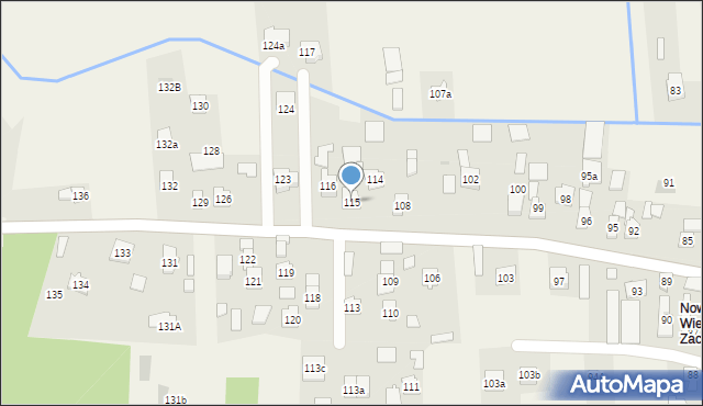 Nowa Wieś, Nowa Wieś, 115, mapa Nowa Wieś