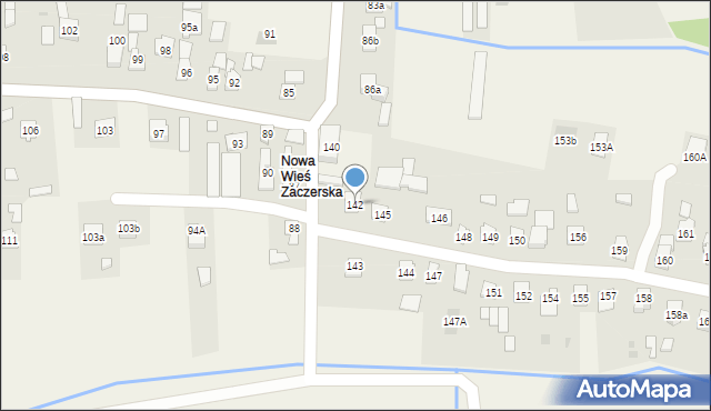 Nowa Wieś, Nowa Wieś, 142, mapa Nowa Wieś