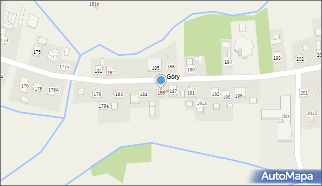 Nowa Wieś, Nowa Wieś, 186, mapa Nowa Wieś