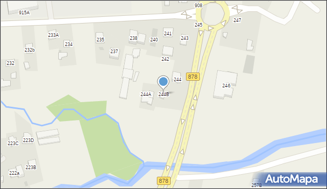 Nowa Wieś, Nowa Wieś, 244B, mapa Nowa Wieś