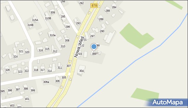 Nowa Wieś, Nowa Wieś, 300, mapa Nowa Wieś