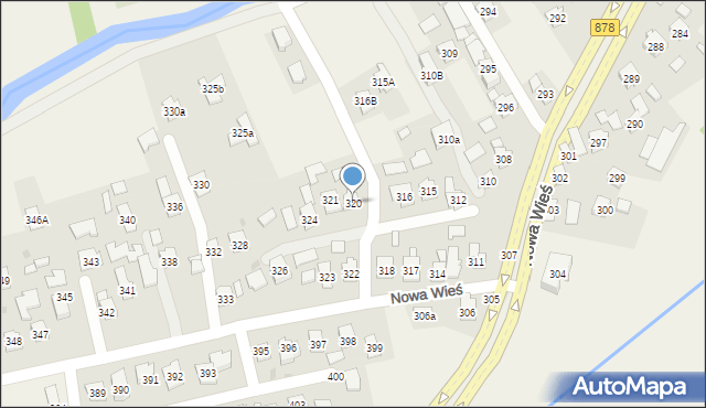 Nowa Wieś, Nowa Wieś, 320, mapa Nowa Wieś