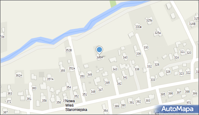 Nowa Wieś, Nowa Wieś, 346A, mapa Nowa Wieś