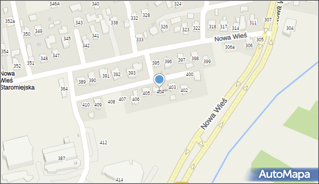 Nowa Wieś, Nowa Wieś, 404, mapa Nowa Wieś