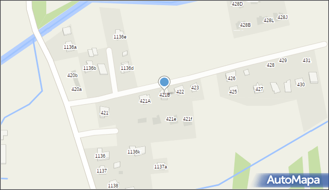 Nowa Wieś, Nowa Wieś, 421B, mapa Nowa Wieś