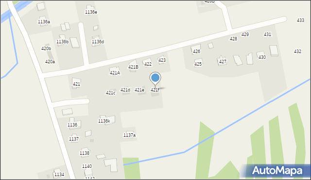 Nowa Wieś, Nowa Wieś, 421f, mapa Nowa Wieś