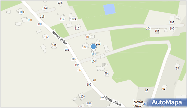 Nowa Wieś, Nowa Wieś, 101, mapa Nowa Wieś