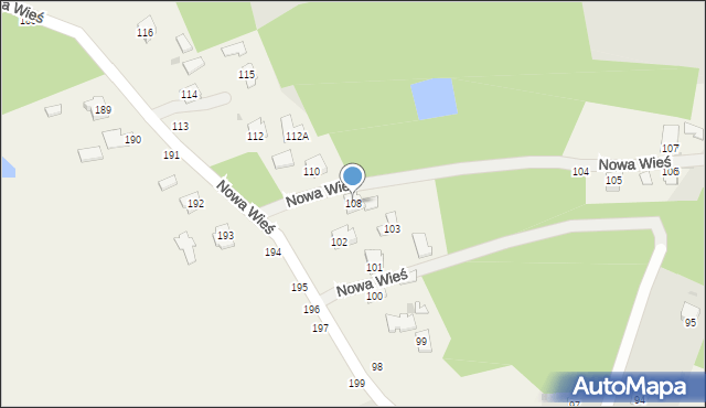 Nowa Wieś, Nowa Wieś, 108, mapa Nowa Wieś