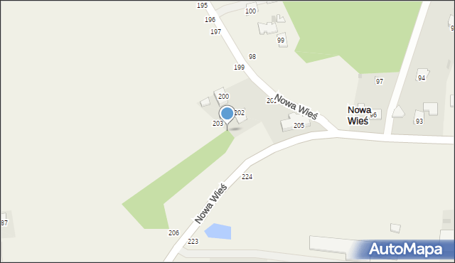 Nowa Wieś, Nowa Wieś, 207, mapa Nowa Wieś