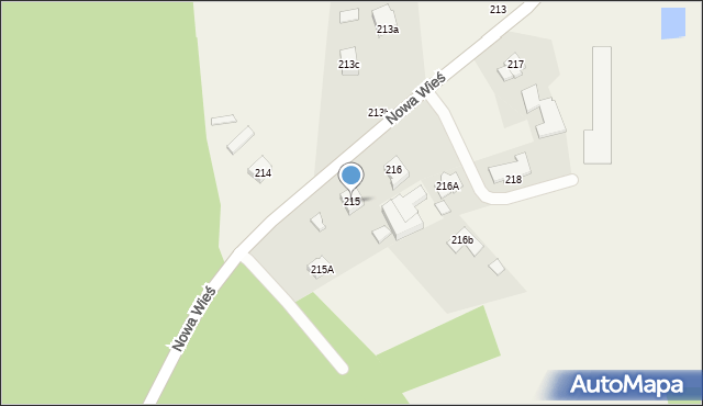 Nowa Wieś, Nowa Wieś, 215, mapa Nowa Wieś