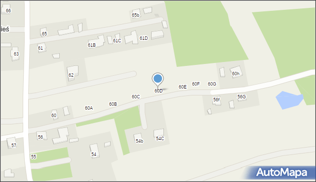 Nowa Wieś, Nowa Wieś, 60D, mapa Nowa Wieś