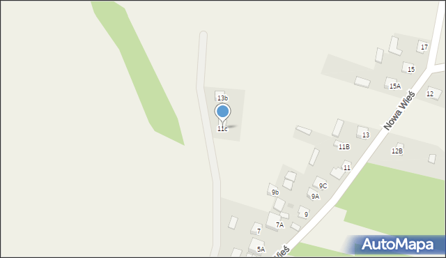 Nowa Wieś, Nowa Wieś, 11c, mapa Nowa Wieś