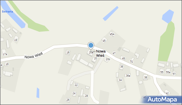 Nowa Wieś, Nowa Wieś, 20a, mapa Nowa Wieś