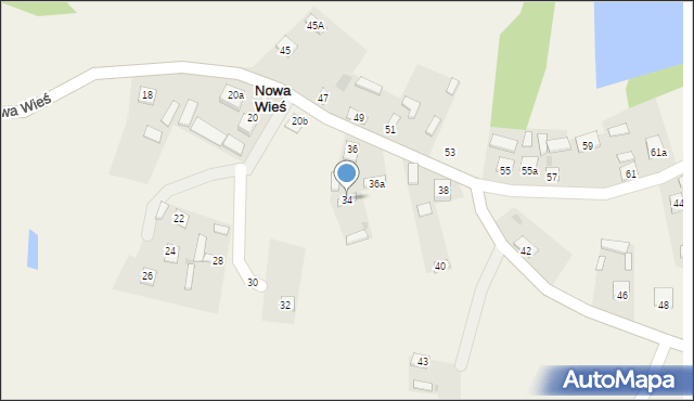 Nowa Wieś, Nowa Wieś, 34, mapa Nowa Wieś