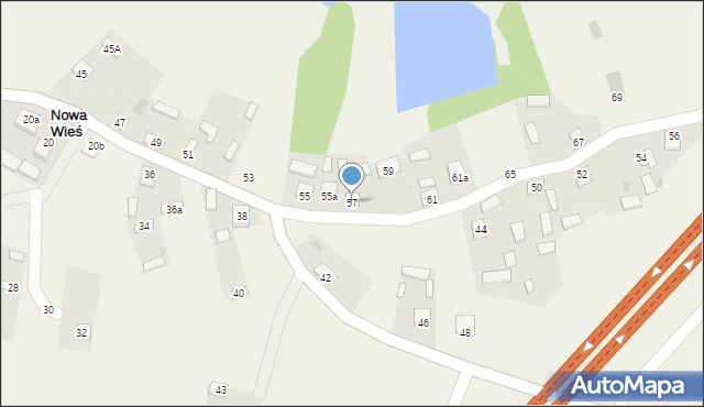 Nowa Wieś, Nowa Wieś, 57, mapa Nowa Wieś