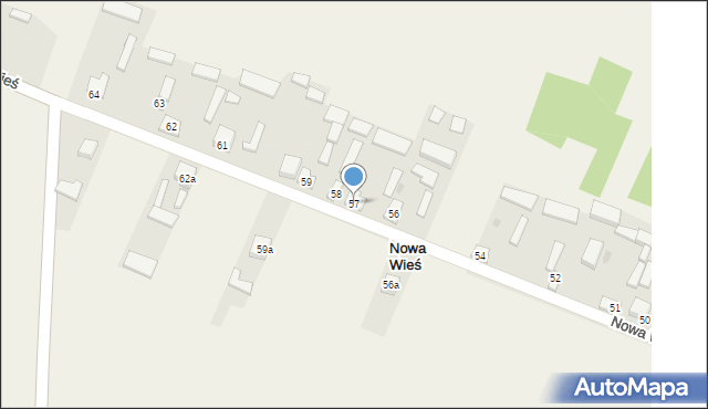 Nowa Wieś, Nowa Wieś, 57, mapa Nowa Wieś