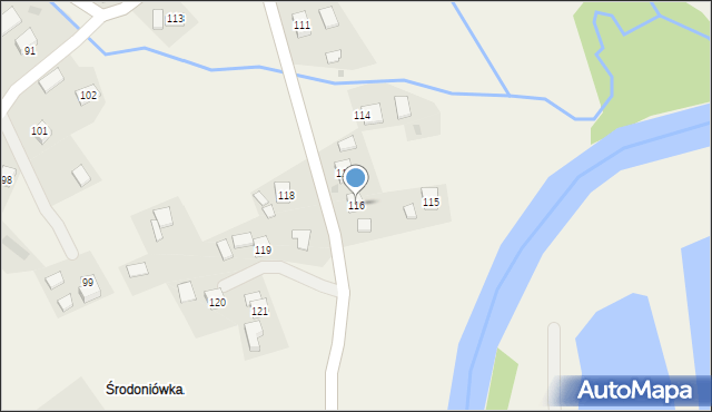 Nowa Wieś, Nowa Wieś, 116, mapa Nowa Wieś