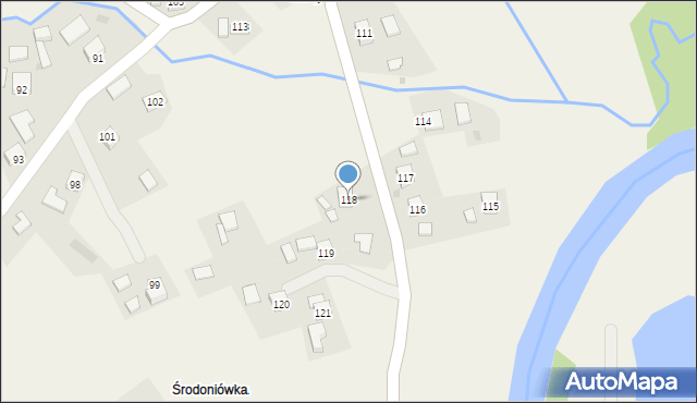 Nowa Wieś, Nowa Wieś, 118, mapa Nowa Wieś