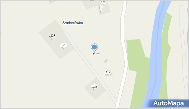 Nowa Wieś, Nowa Wieś, 121b, mapa Nowa Wieś
