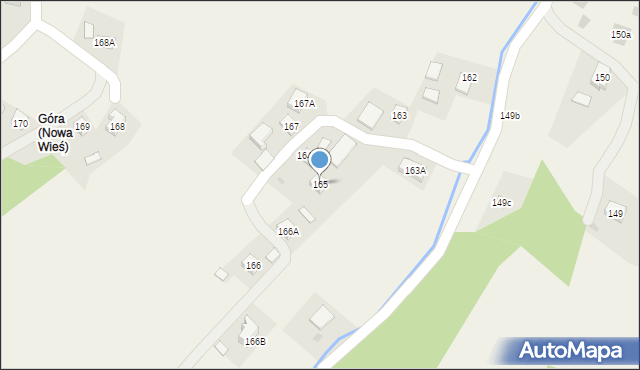 Nowa Wieś, Nowa Wieś, 165, mapa Nowa Wieś