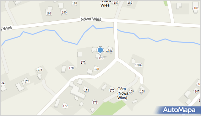 Nowa Wieś, Nowa Wieś, 179, mapa Nowa Wieś