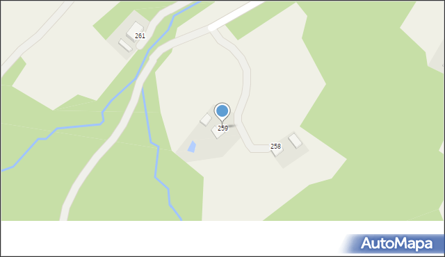 Nowa Wieś, Nowa Wieś, 259, mapa Nowa Wieś