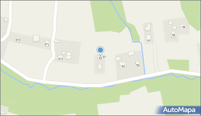 Nowa Wieś, Nowa Wieś, 61, mapa Nowa Wieś