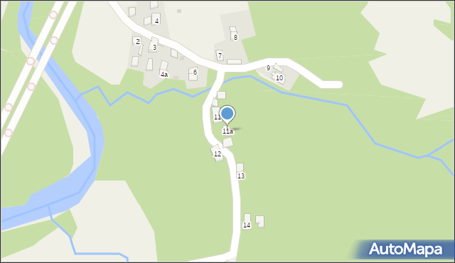 Nowa Wieś, Nowa Wieś, 11a, mapa Nowa Wieś