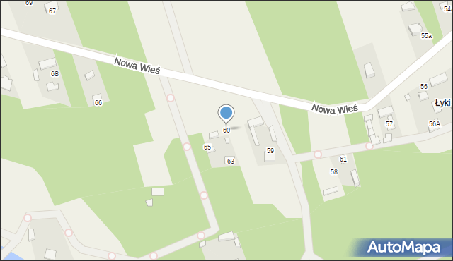 Nowa Wieś, Nowa Wieś, 60, mapa Nowa Wieś