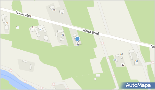 Nowa Wieś, Nowa Wieś, 66, mapa Nowa Wieś