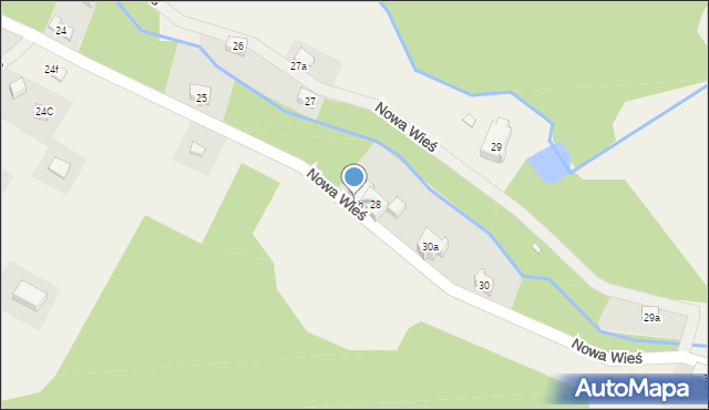 Nowa Wieś, Nowa Wieś, 28b, mapa Nowa Wieś