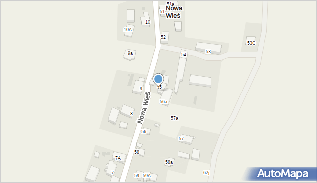 Nowa Wieś, Nowa Wieś, 55a, mapa Nowa Wieś