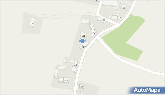 Nowa Wieś, Nowa Wieś, 14, mapa Nowa Wieś